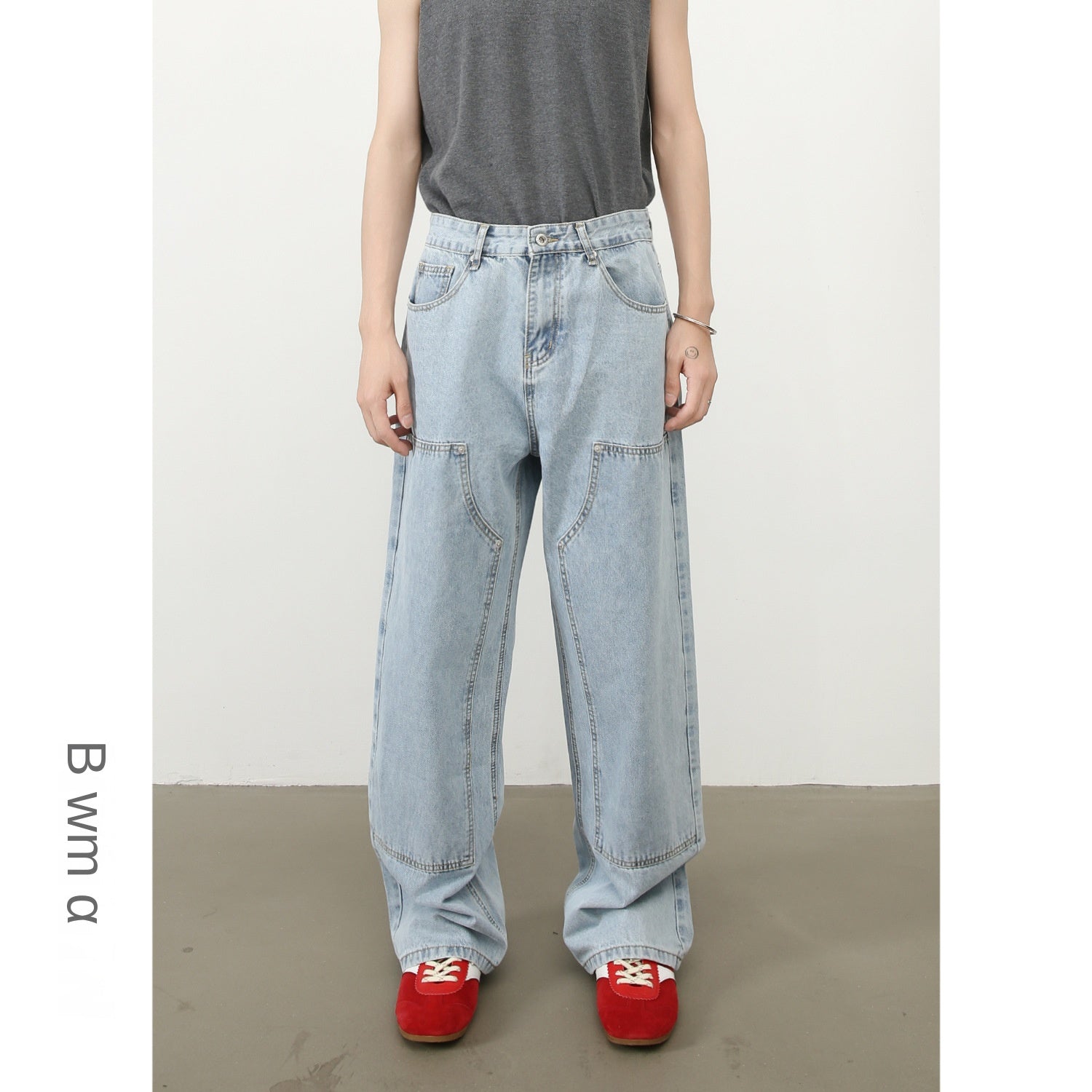 Loose Denim Pants for Men | American Style  Straight Leg Wide Leg Jeans