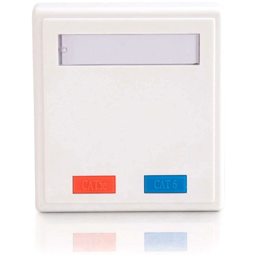 Legrand C2G 2-Port Cat5E Surface Mount Box - White