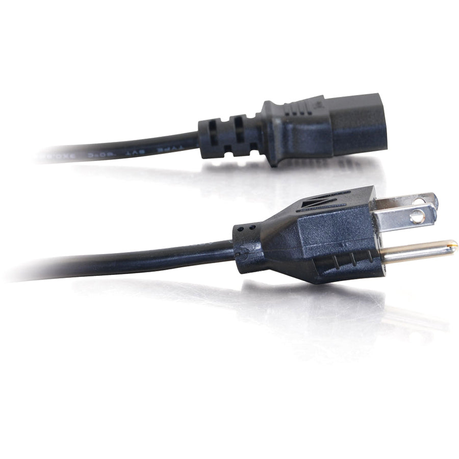 C2G 15ft Power Cord - 18 AWG - NEMA 5-15P to IEC320C13 - Computer Power