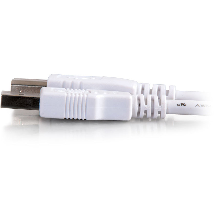 Legrand C2G 2m (6.6ft) USB 2.0 Cable - USB Cable - Type USB A to Type USB B - White