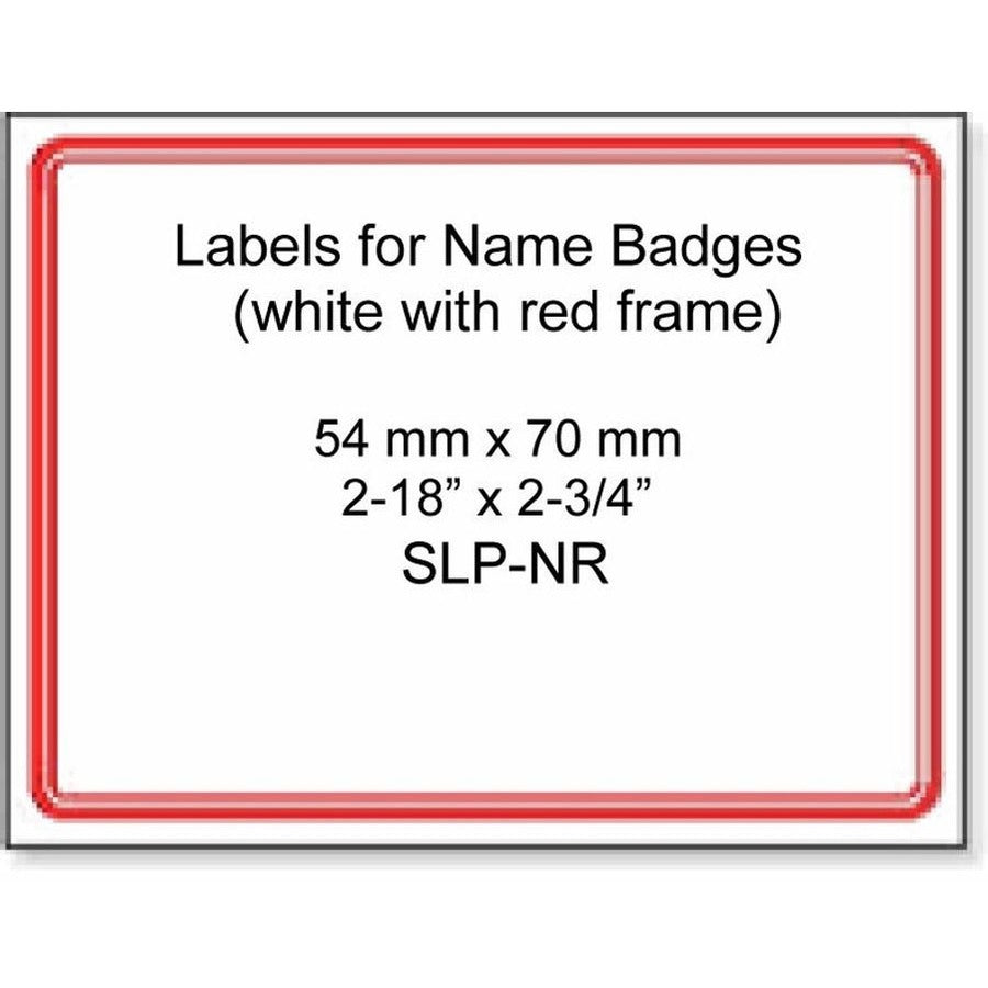 Seiko Name Badge Label with Red Border