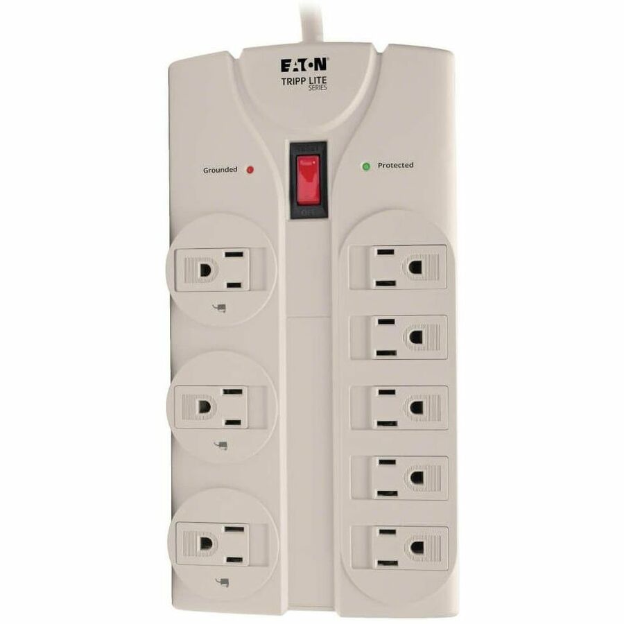 Eaton TLP808 Protect It! 8 outlet, 8' cord, 1900 joules, EMI/RFI, 8 ft, Gray