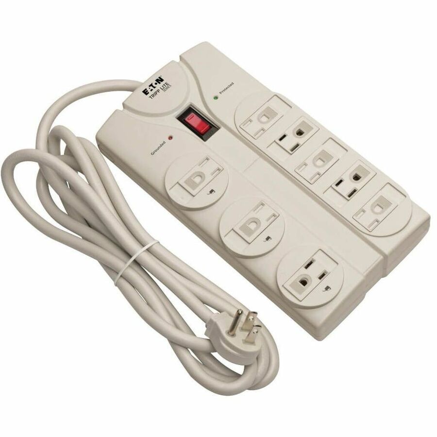 Eaton TLP808 Protect It! 8 outlet, 8' cord, 1900 joules, EMI/RFI, 8 ft, Gray