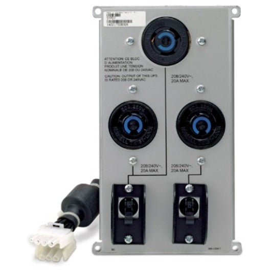 Schneider APC Symmetra RM and LX 208V/240V Backplate kit with (3) L6-20R