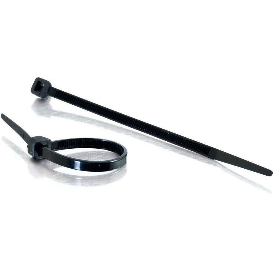 Legrand C2G 6in Cable Ties - Black - 100pk