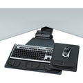Fellowes Professional Series Corner Executive Keyboard Tray, 1.25 in, Black