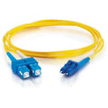 Legrand C2G-3m LC-SC 9/125 OS1 Duplex Singlemode PVC Fiber Optic Cable (LSZH) - Yellow