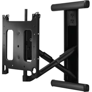 Legrand Chief PIWRFUB In-Wall Swing Arm Mount, 65 in, Black