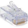 Platinum EZ-RJ45 CAT5E CONNECTOR, 1 x RJ-45 Network, 100003C, Clear