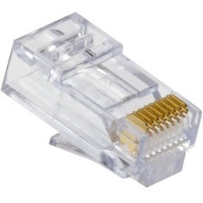 Platinum EZ-RJ45 CAT5E CONNECTOR, 1 x RJ-45 Network, 100003C, Clear