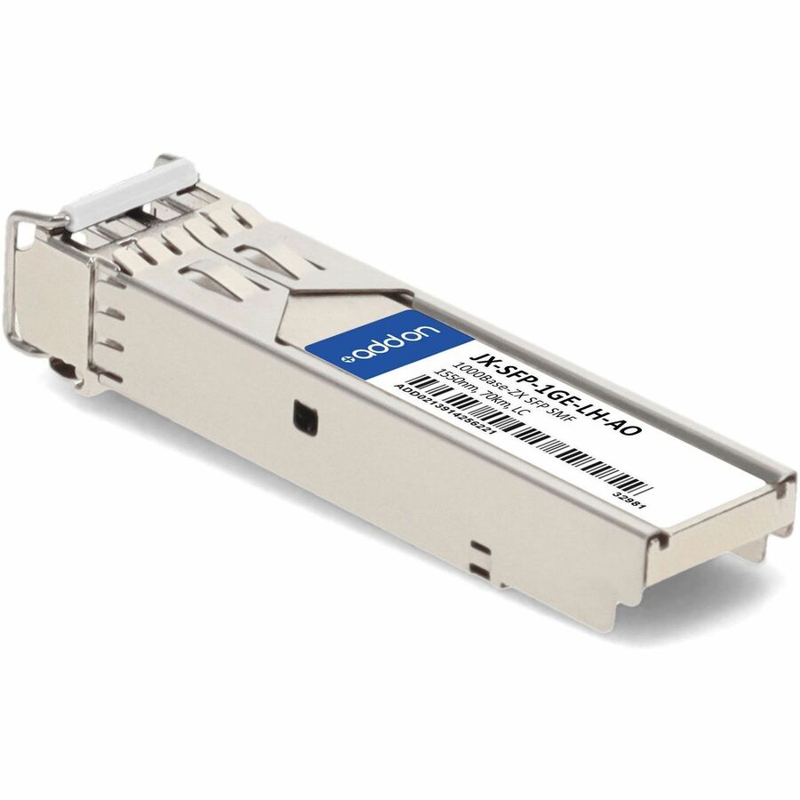 AddOn Juniper Networks JX-SFP-1GE-LH Compatible TAA Compliant 1000Base-ZX SFP Transceiver (SMF, 1550nm, 70km, LC)