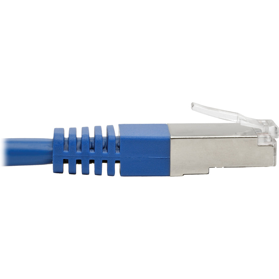 Eaton Tripp Lite Series Cat5e 350 MHz Molded Shielded (STP) Ethernet Cable (RJ45 M/M), PoE, Blue, 15 ft. (4.57 m)