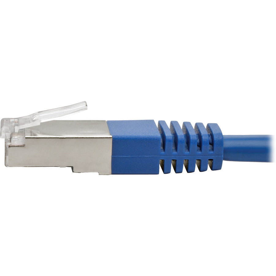 Eaton Tripp Lite Series Cat5e 350 MHz Molded Shielded (STP) Ethernet Cable (RJ45 M/M), PoE, Blue, 15 ft. (4.57 m)