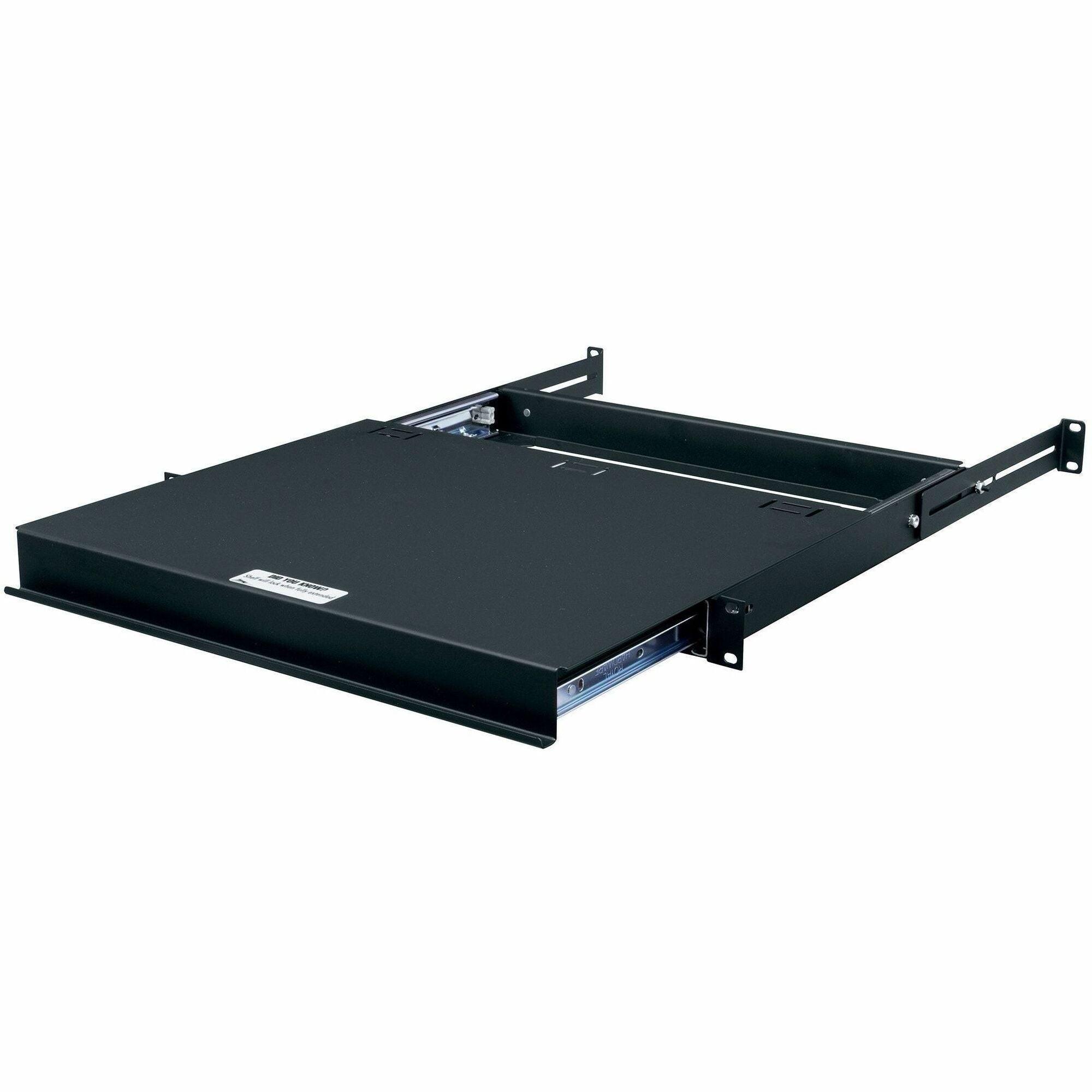 Legrand Middle Atlantic 1RU Sliding Rack Mounted Shelf, Black
