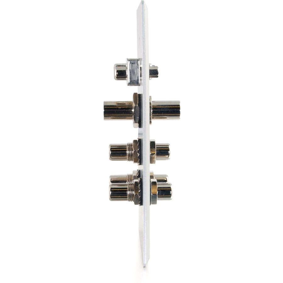 C2G 5 Socket Audio/Video Faceplate, 6.08 oz, Gray