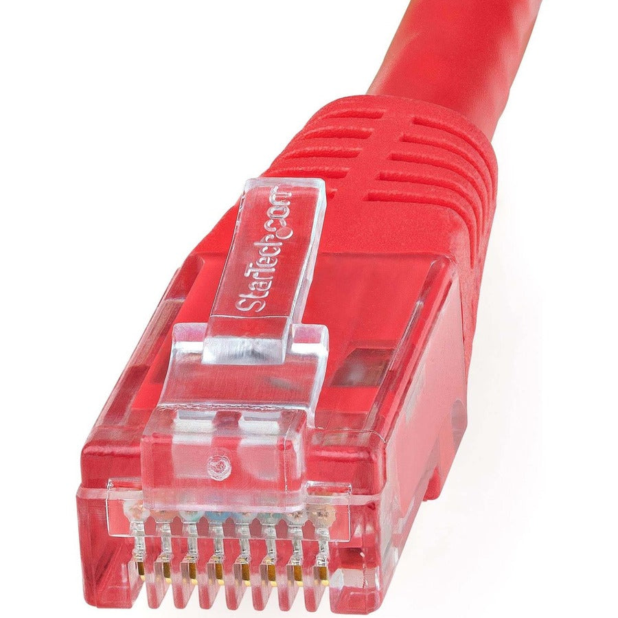 StarTech.com 20ft CAT6 Ethernet Cable - Red Molded Gigabit - 100W PoE UTP 650MHz - Category 6 Patch Cord UL Certified Wiring/TIA