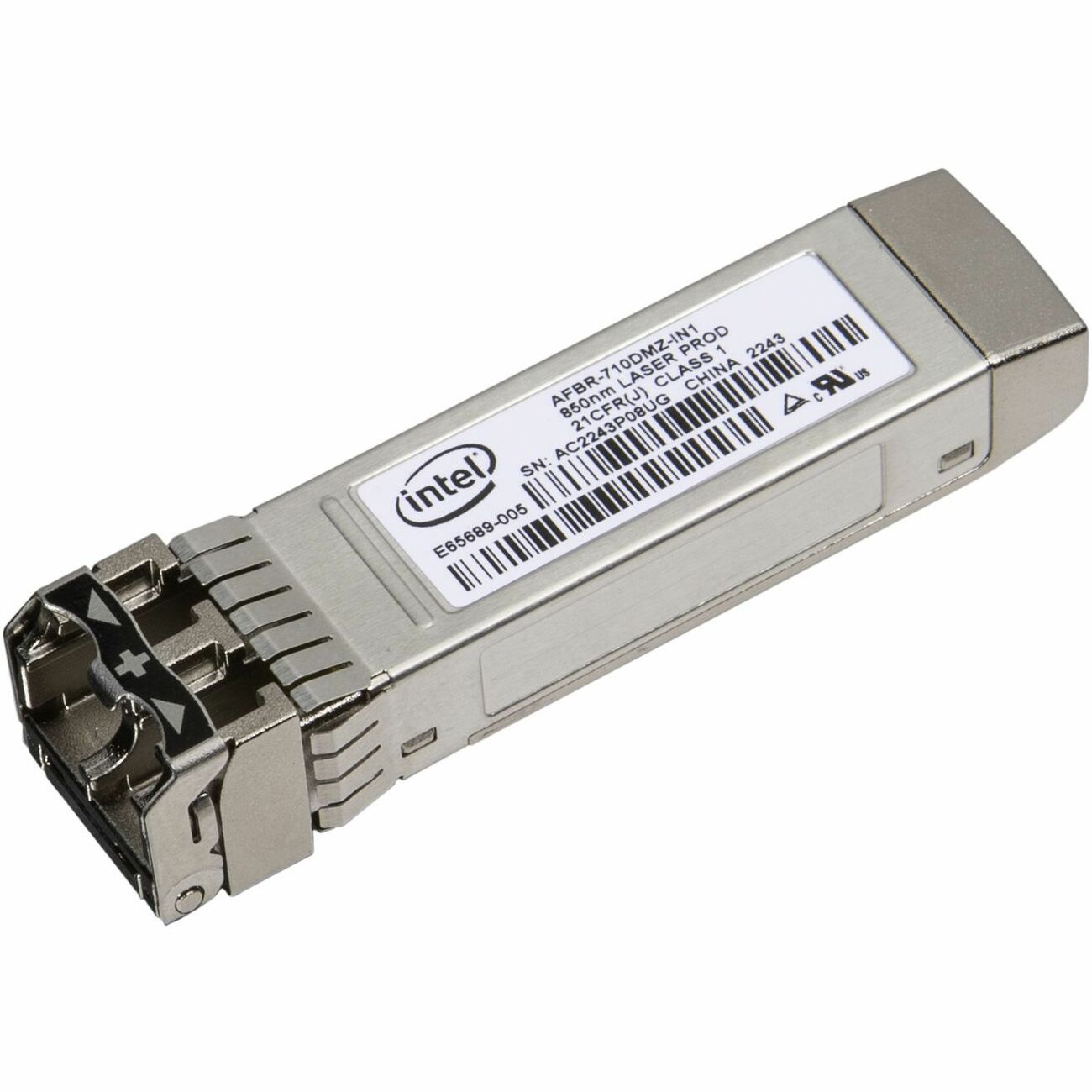 Intel Ethernet SFP+ SR Optics, Hot-pluggable SFP+ MSA compliant module, Ethernet SFP+ Optics