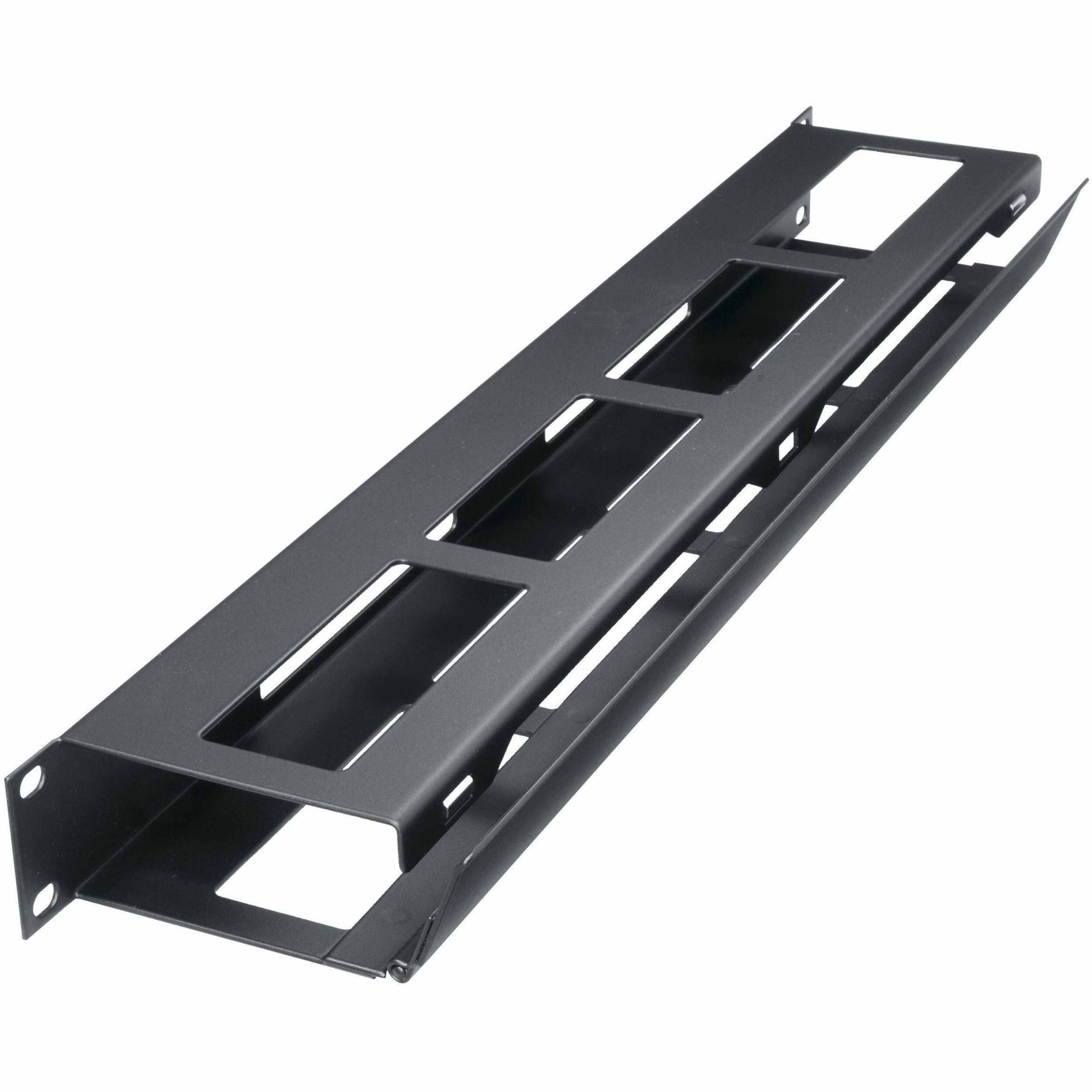 Legrand Middle Atlantic 1RU Hinged Horizontal Cable Manager - 19in - black, 19 in, HHCM-1