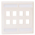 Panduit NetKey 8 Sockets Double Gang Faceplate