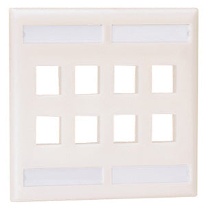 Panduit NetKey 8 Sockets Double Gang Faceplate