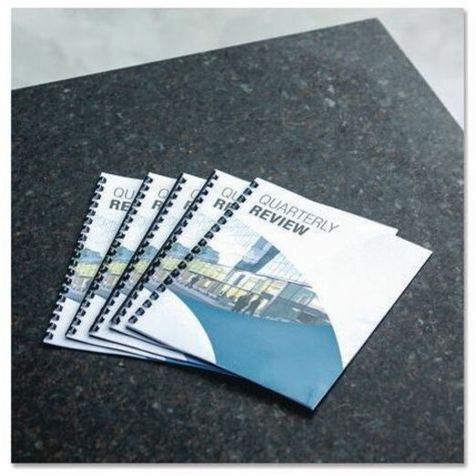 Fellowes Plastic Combs - Round 5/8" 120 sheets Navy 100 pk