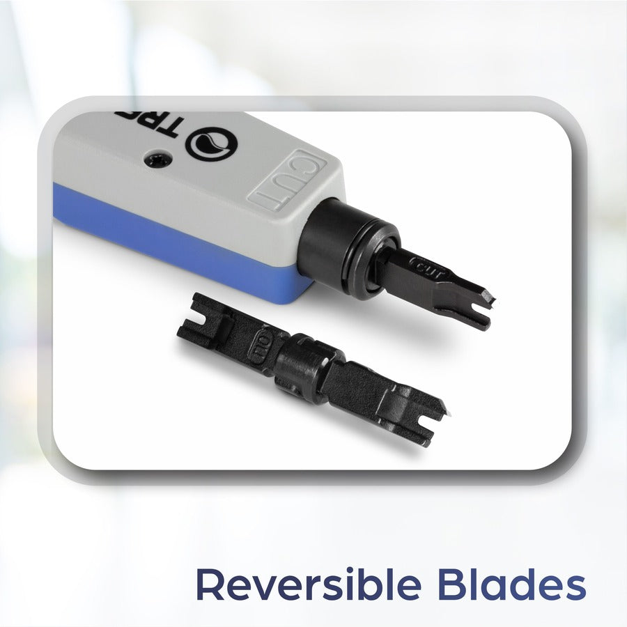 TRENDnet Pro Impact Punch Down Tool, 0.44 lb, Blue, Cable Termination