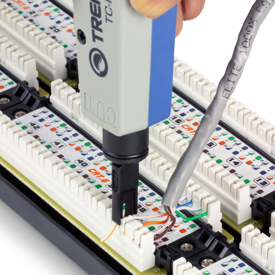 TRENDnet Pro Impact Punch Down Tool, 0.44 lb, Blue, Cable Termination