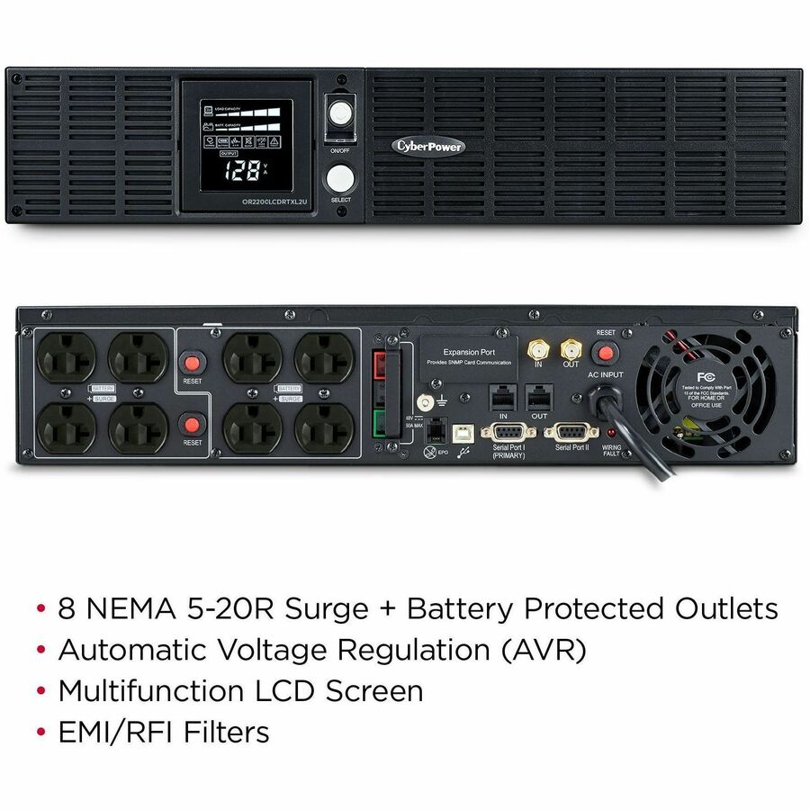 CyberPower OR2200LCDRTXL2U Smart App LCD UPS Systems