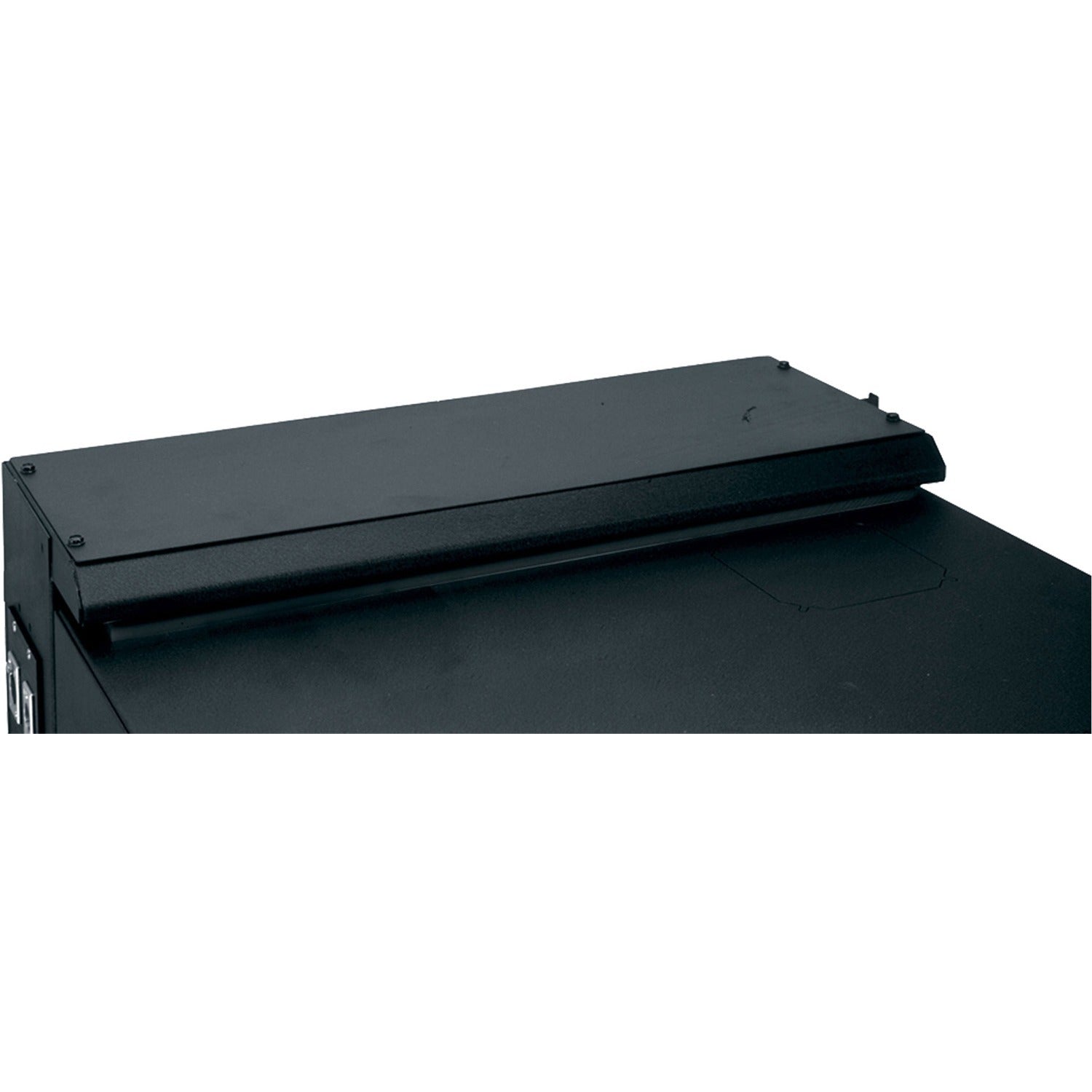 Legrand Middle Atlantic Cover Plate, DWR Series - Steel - Black - 7.6" Height x 22.3" Width x 0.1" Depth