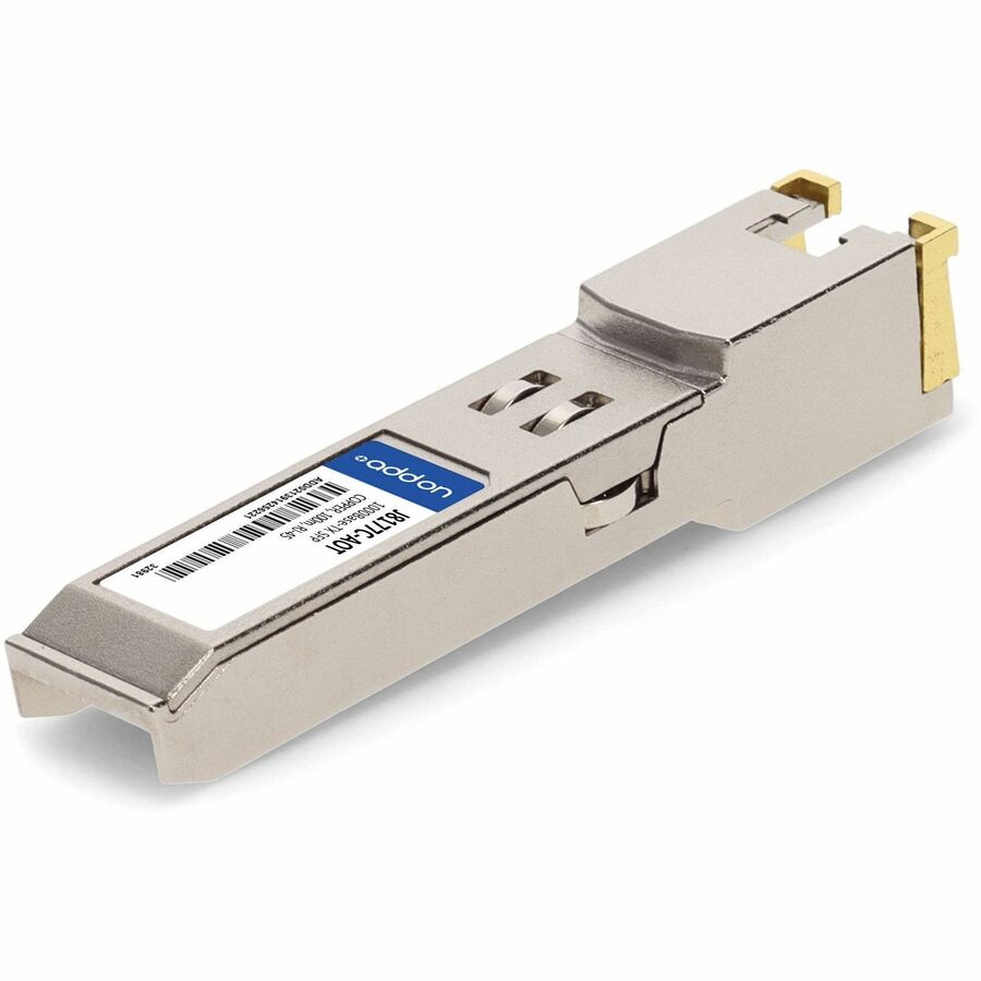 AddOn HP J8177C Compatible TAA Compliant 10/100/1000Base-TX SFP Transceiver (Copper, 100m, RJ-45)