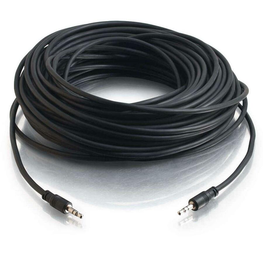Legrand C2G 25ft CMG-Rated 3.5mm Stereo Audio Cable With Low Profile Connectors