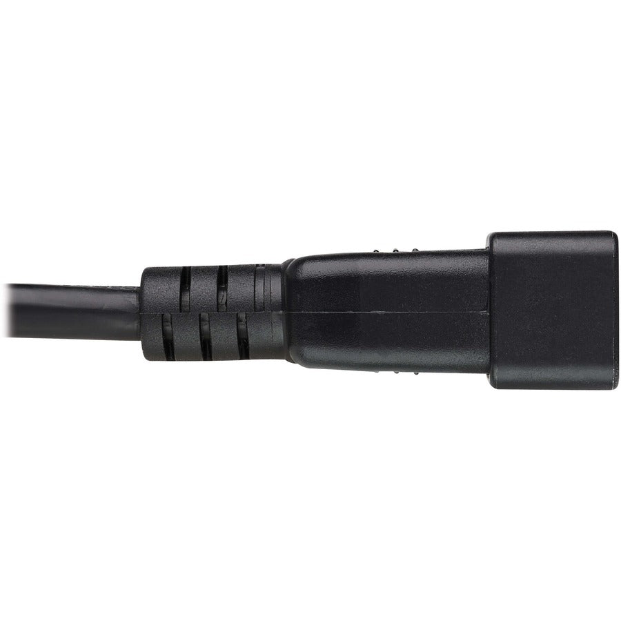 Eaton Tripp Lite Series Splitter Cable, Heavy-Duty, C20 to 2x C13 - 15A, 100-250V, 14 AWG, 2 ft. (0.61 m), Black