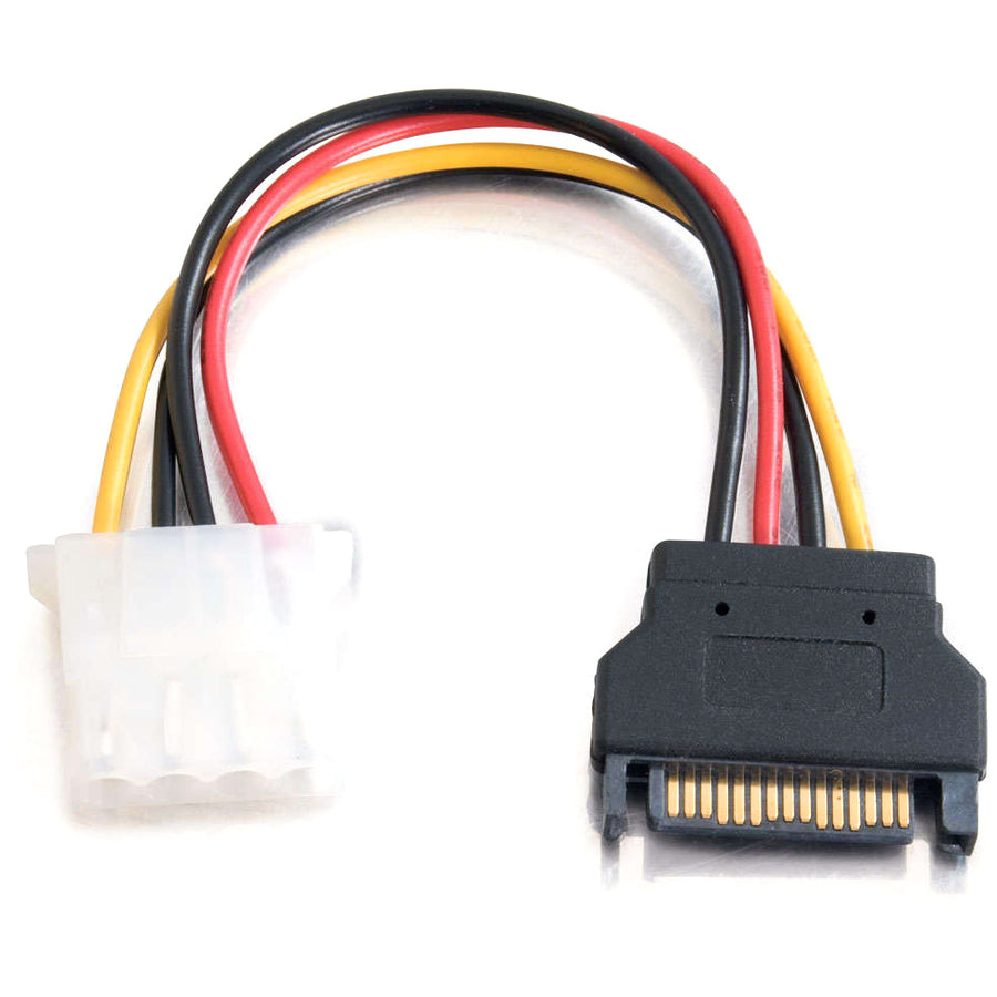 Legrand C2G 7.5in 15-pin Serial ATA Male to LP4 Female Power Cable