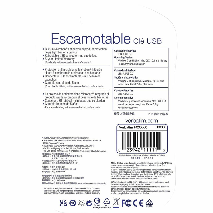 VERBATIM 16GB USB Flash Drive - Blue