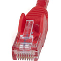 StarTech.com 15ft CAT6 Ethernet Cable - Red Snagless Gigabit - 100W PoE UTP 650MHz Category 6 Patch Cord UL Certified Wiring/TIA