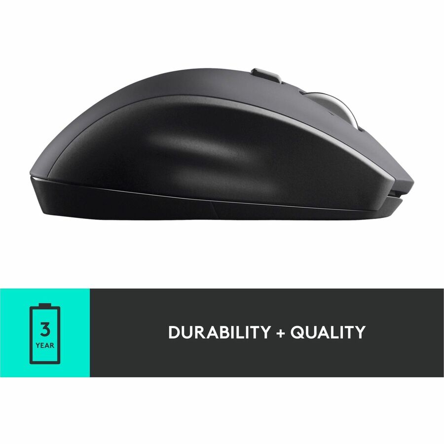 Logitech  Marathon Mouse M705 lets you power on... and on. It uses less than half the power of comparable mice, so you'll go up to three full years between battery changes