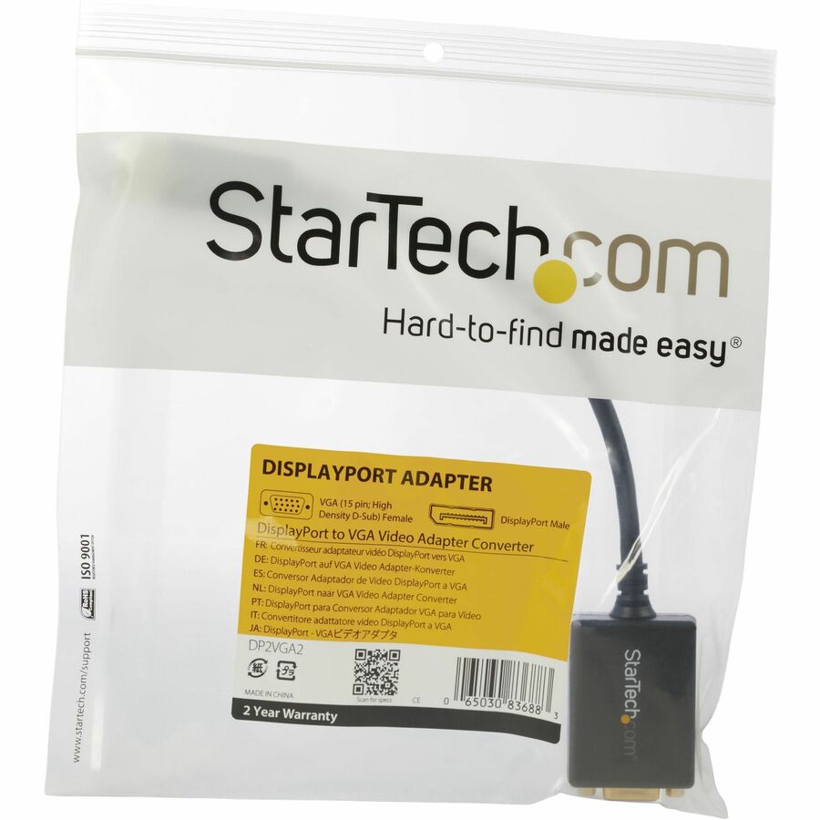 StarTech.com DisplayPort to VGA Video Adapter Converter