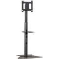 Legrand Chief Large Flat Panel Floor Stand Display Mount - For Displays 42-86" - Black
