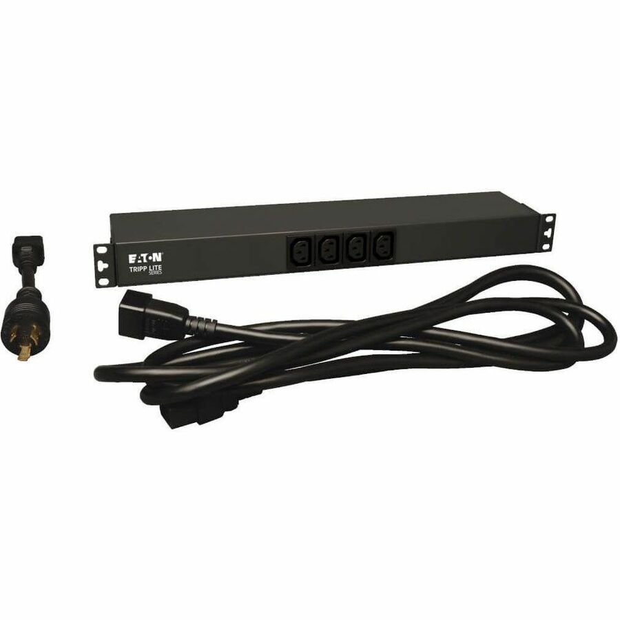Eaton Tripp Lite Series 1.6-3.8kW Single-Phase 100-240V Basic PDU, 14 Outlets (12 C13 & 2 C19), C20 with L6-20P Adapter, 12 ft. (3.66 m) Cord,