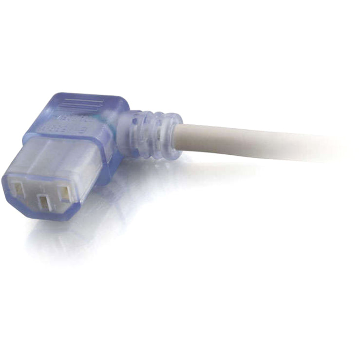 Legrand C2G 6ft 18 AWG Hospital Grade Power Cord (NEMA 5-15P to IEC320C13R) - Gray with Clear Connectors