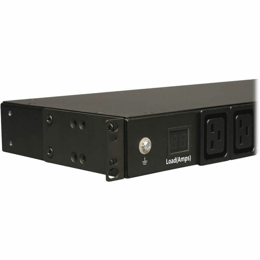 Eaton Tripp Lite Series 3.7kW Single-Phase Local Metered PDU, 208/230V (8 C13 & 2 C19), C20 / L6-20P Adapter, 12 ft. (3.66 m) Cord, 1U