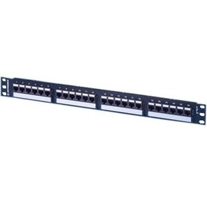 Legrand Ortronics 24 Port TechChoice Patch Panel, Cat6, Black, SP6U24