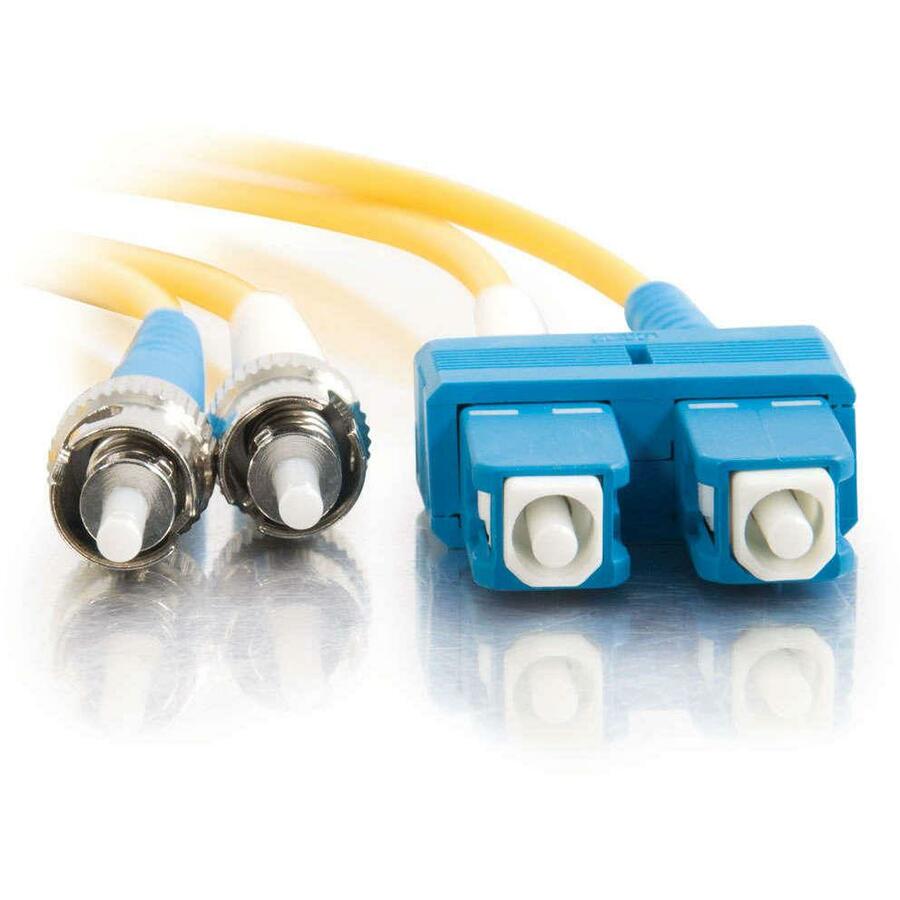 Legrand C2G-1m SC-ST 9/125 OS1 Duplex Singlemode Fiber Optic Cable (TAA Compliant) - Yellow