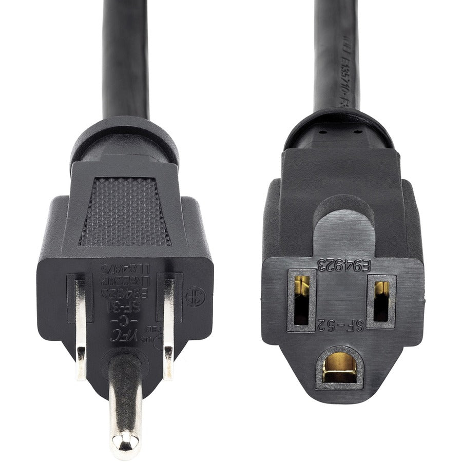 This 10foot Computer Power Cord Extension Cable extends existing power connections by 10ft enabling you to use PCs or other powered devices at a greater distance from the power source outlet.