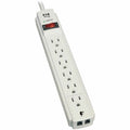 Eaton Tripp Lite Series Protect It! 6-Outlet Surge Protector, 8 ft. (2.43 m) Cord, 990 Joules, Tel/Modem Protection, Gray Housing