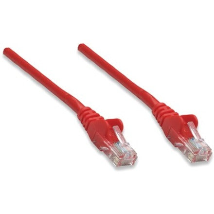 IC Intellinet Network Solutions Cat5e UTP Network Patch Cable, 14 ft (5.0 m), Red