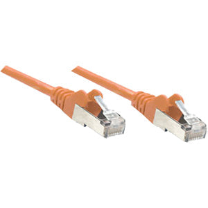 IC Intellinet Network Solutions Cat6 UTP Network Patch Cable, 7 ft (2.0 m), Orange