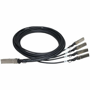 HPE 5M X240 QSFP+ 4X10G SFP+ DAC, 16.40 ft, Infiniband Splitter Network Cable, JG331A