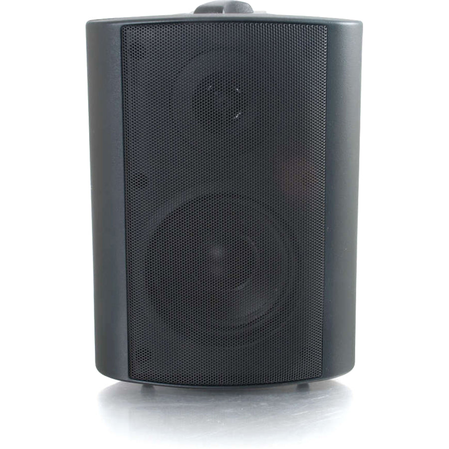 C2G 4in Wall Mount Speaker, 1", 2-way, Black, 4"