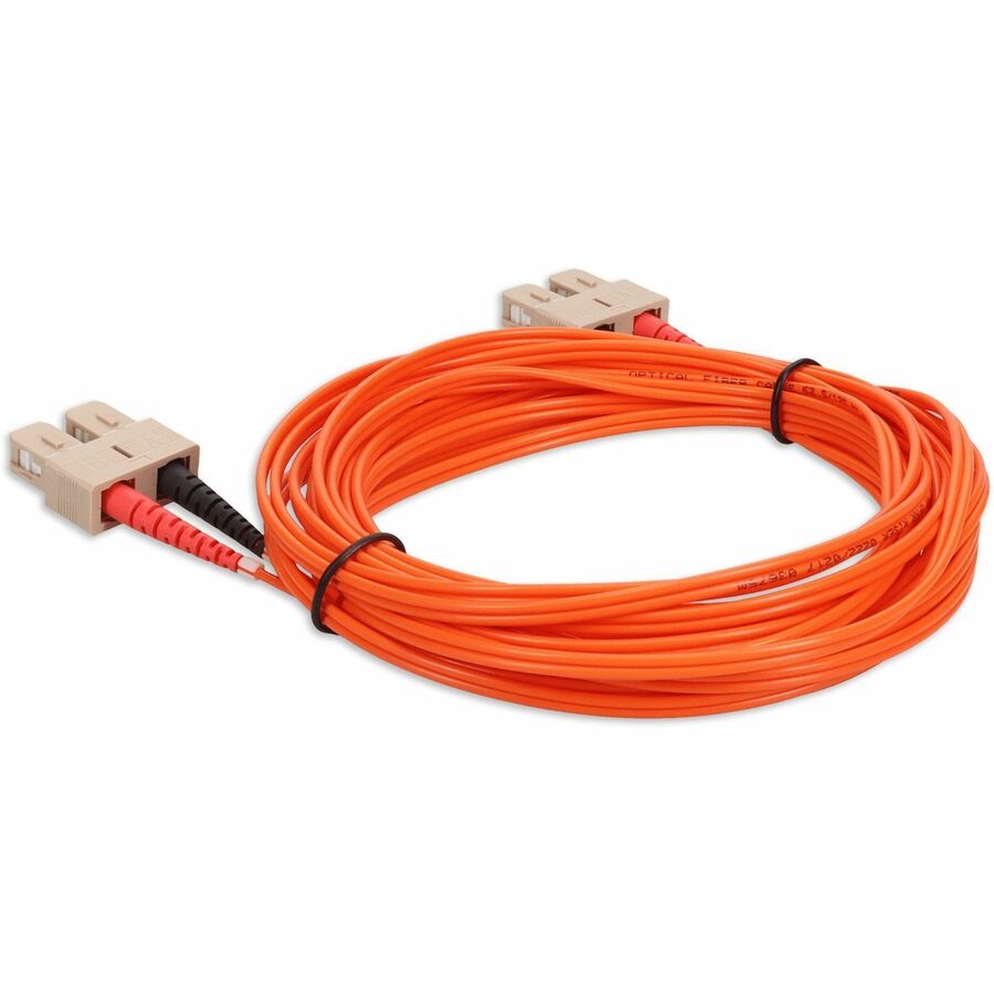 AddOn 3m SC (Male) to SC (Male) Orange OM1 Duplex Fiber OFNR (Riser-Rated) Patch Cable